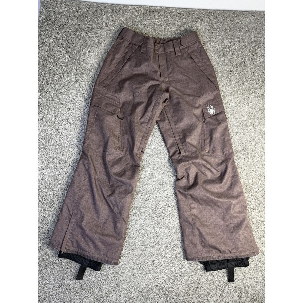 Spyder Snow Pants Womens 14 Brown XTL 10,000 Insulated Pockets Ski Snowboard